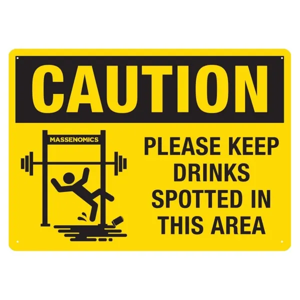 Drink Caution Sign