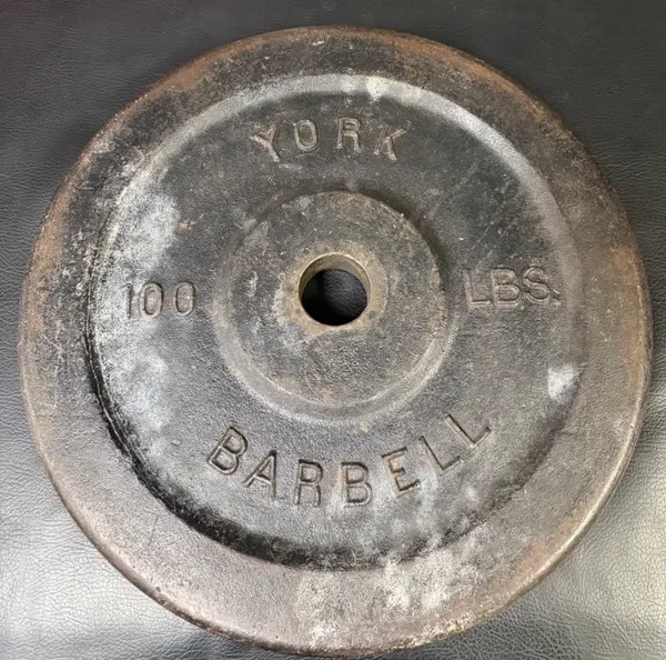 Vintage York 100 lb Double Sided Vintage Plates