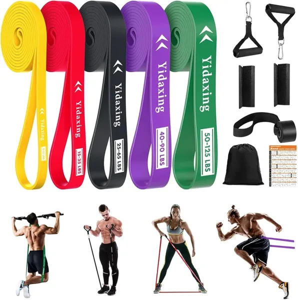 Elastic Bodybuilding Bands 5 Sizes