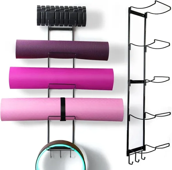 MRZZATA 5 Tier Yoga Mat Wall Mount