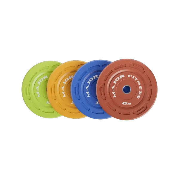 Major Fitness Color Grip Low Bounce Bumper Plates