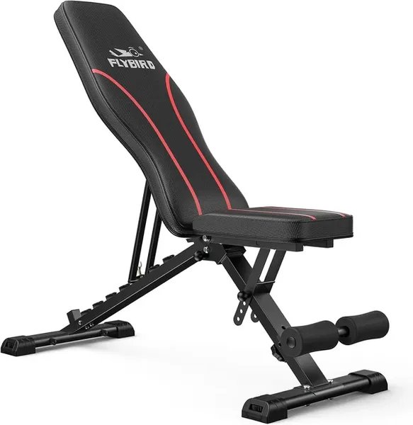 Adjustable Bench,Utility Weight Bench for Full Body Workout- Multi-Purpose Foldable Incline Bench