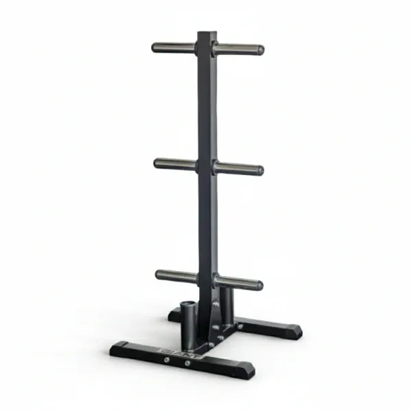 GIANT Bumper Plate Tree w/ Bar Storage