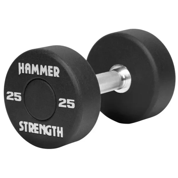 Hammer Strength Round Urethane Dumbbells
