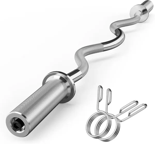 Olympic EZ Curl Barbell Bar