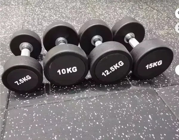 Alibaba round urethane dumbbells