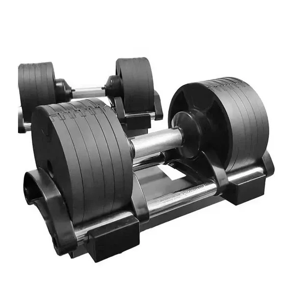90LBS ADJUSTABLE CAST IRON DUMBBELL PAIR