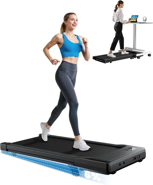DeerRun Under Desk Walking Pad Treadmill