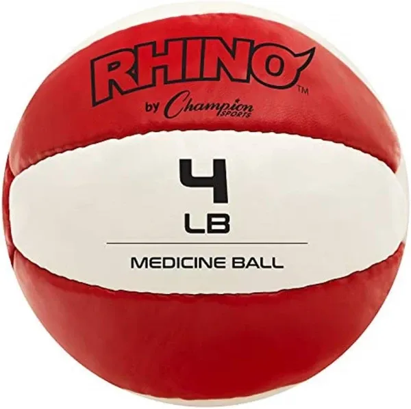 Champion Sports Leather Medicine Ball