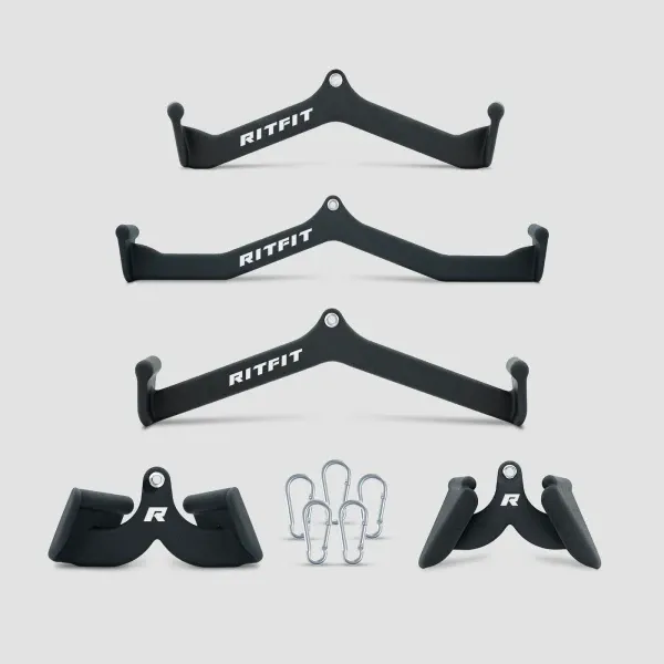 RitFit 5pcs Lat Pulldown Bar Combo