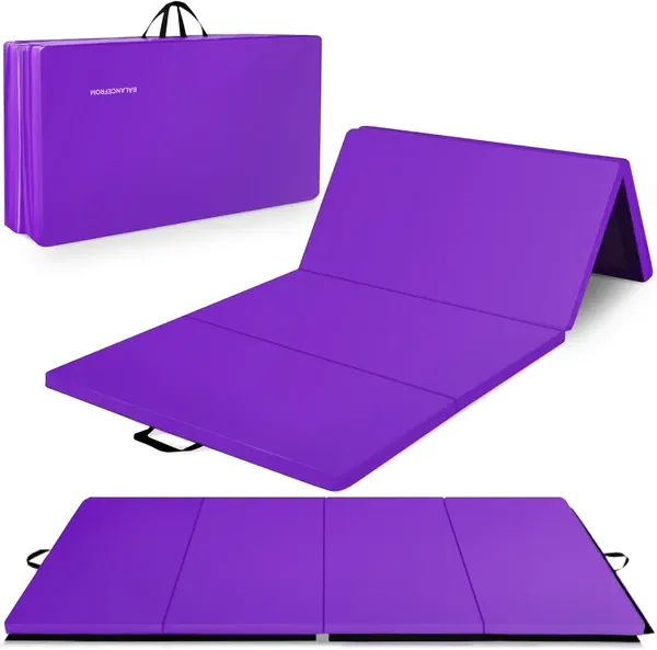 BalanceFrom 10x4 Feet 4-Panel Folding Gymnastics Mat