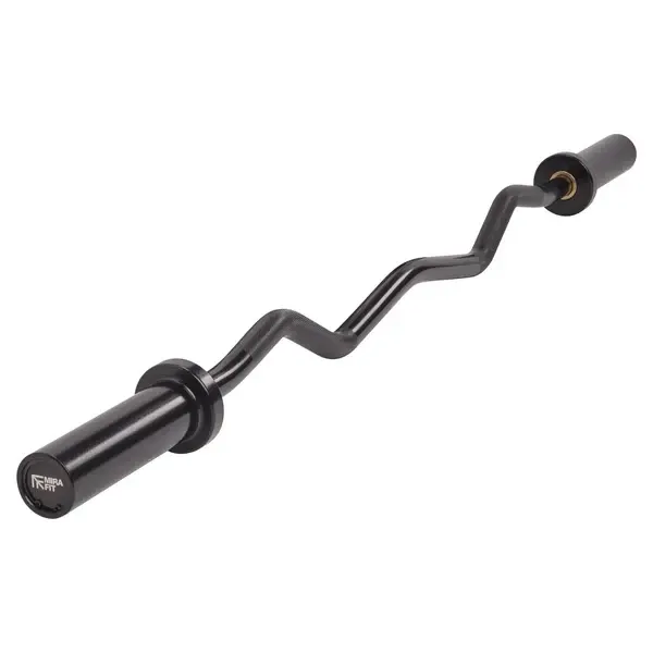 Mirafit Black Olympic EZ Bar