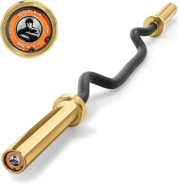 Industrial EZ Curl Bar 2.0 [Bells of Steel] Weight Bar Curl Barbell