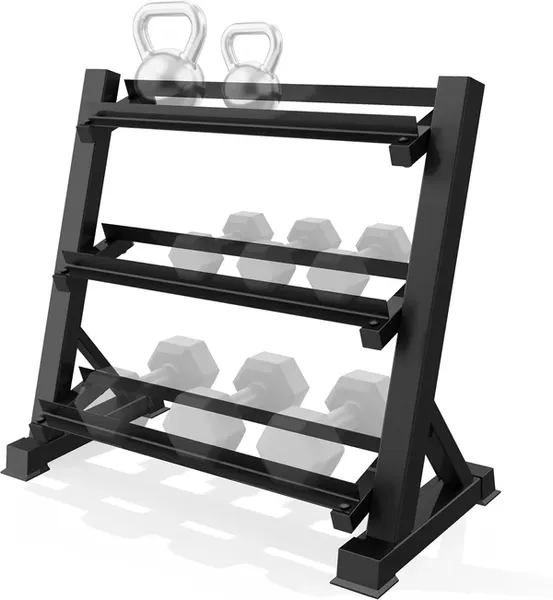 Zlinke 3-Tier Dumbbell Rack