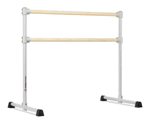Vita Barre Extreme Series: Wood Double Bar Freestanding Ballet Barre