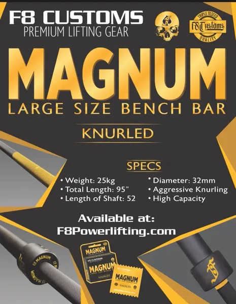 F8 MAGNUM BENCH BAR