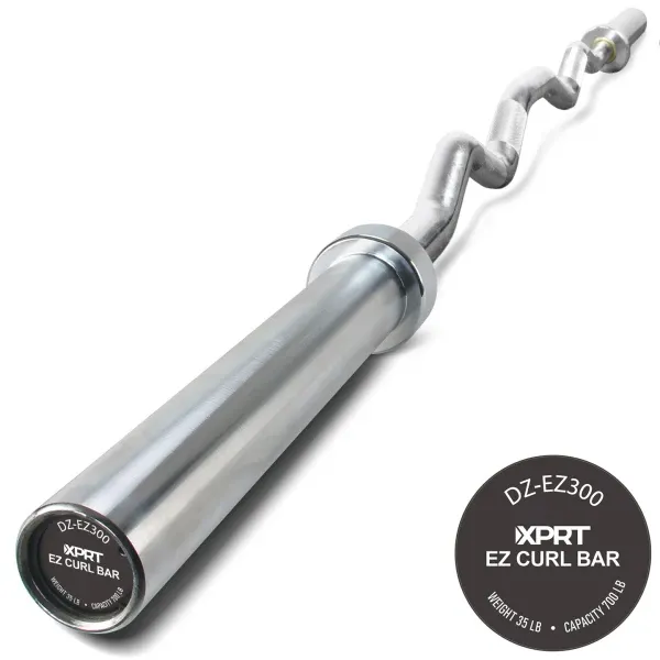XPRT Fitness 74” Olympic EZ Curl Bar