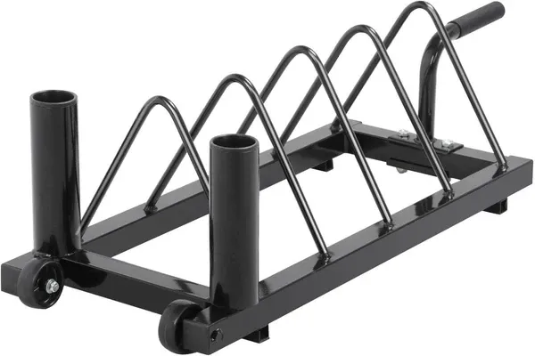 Yaheetech Horizontal Barbell Bumper Plate Rack