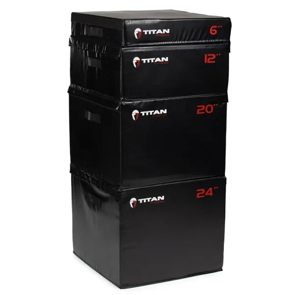 Stackable Soft Foam Plyometric Boxes