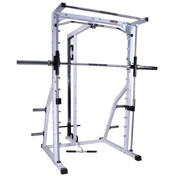 Deltech Fitness Linear Bearing Smith Machine with Lat Attachment (DF4900L)