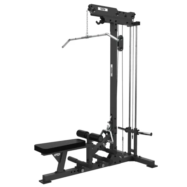 Lat Pulldown Low Row Plate Loaded Tower