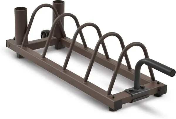 Steelbody Horizontal Plate and Olympic Bar Rack Organizer