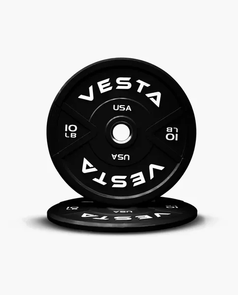 Vesta Black Bumper Plates