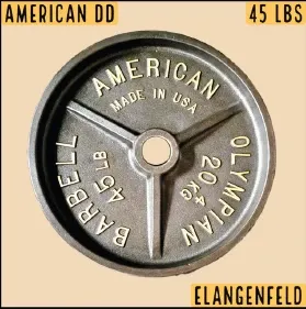 American Olympian Vintage Weight Plates