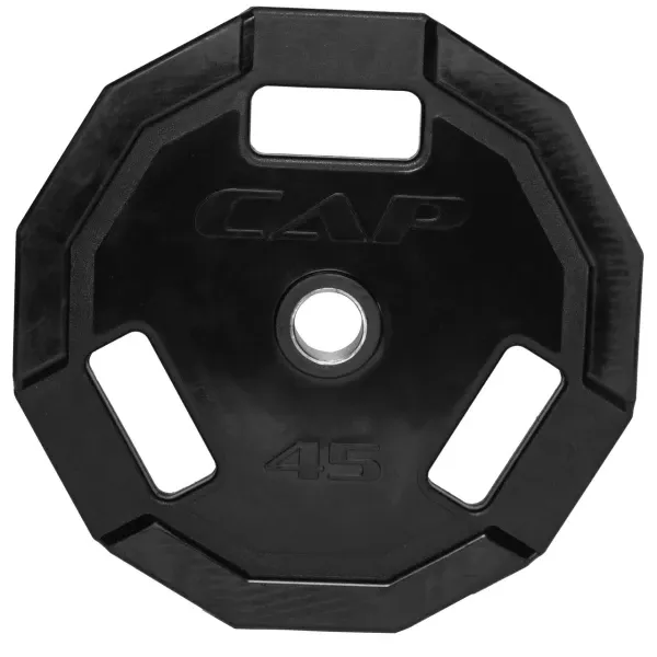 CAP Barbell 12-sided Olympic Rubber Coated Grip Plate