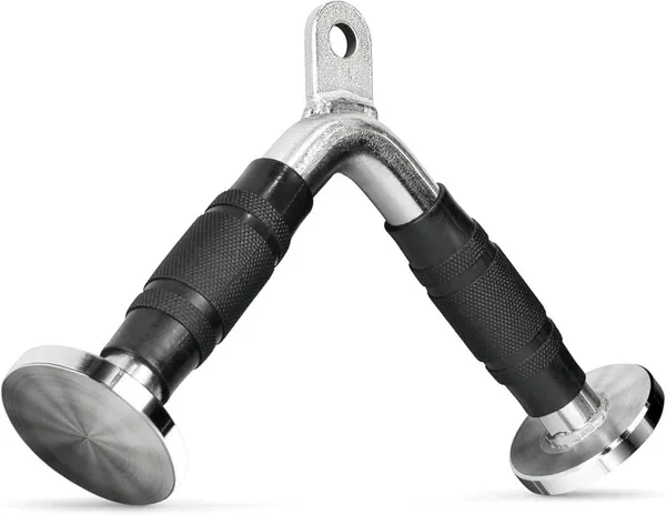 CAP Chrome Deluxe Tricep V-Bar with Rubber Grips