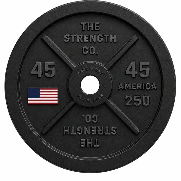 America 250 45LB Olympic Iron Barbell Plate