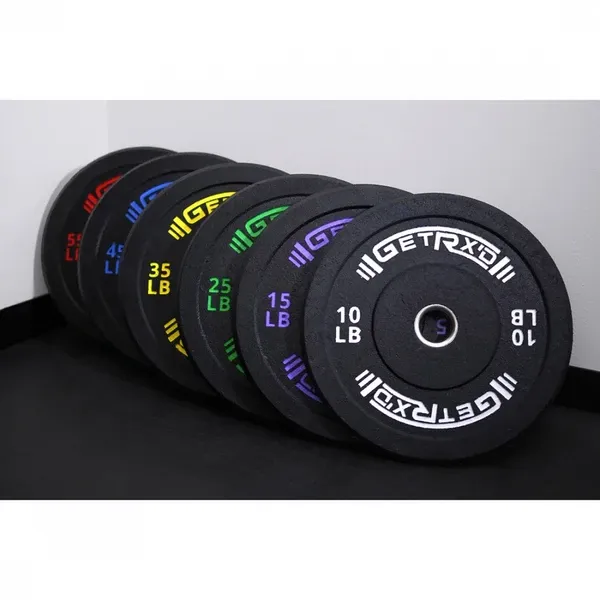 Black Crumb Rubber Bumper Plates