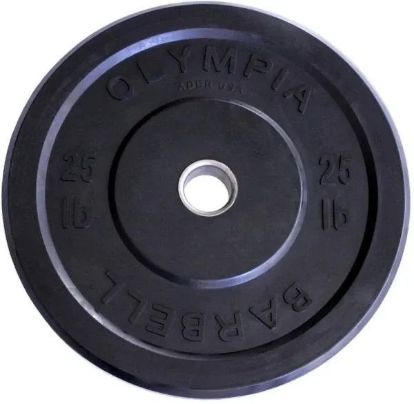 Ader Olympia Black Rubber Bumper Plates