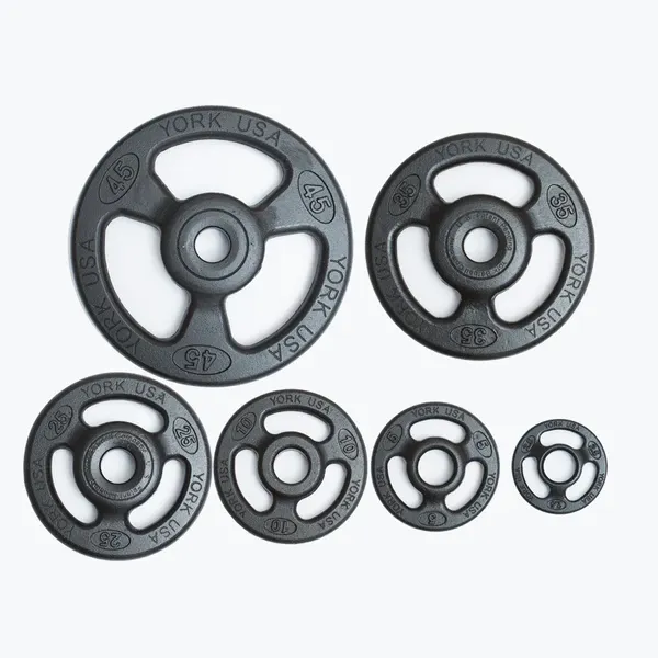 YORK 2″ Iso-Grip Steel Olympic Plate