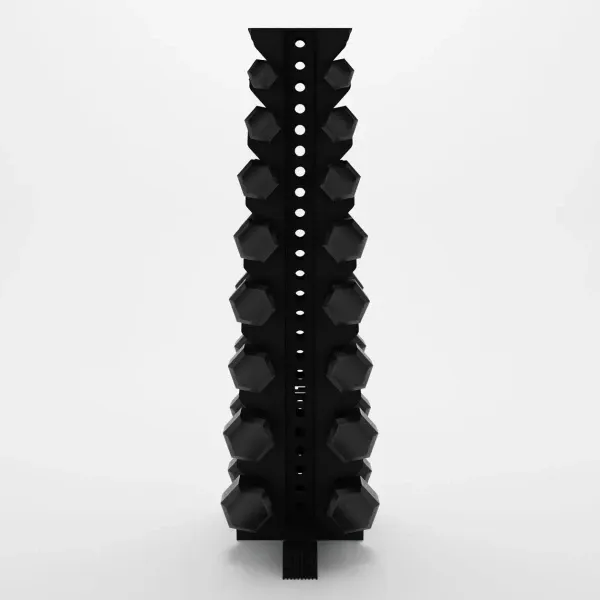 Alpha | 8-Tier Vertical Dumbbell Storage Rack