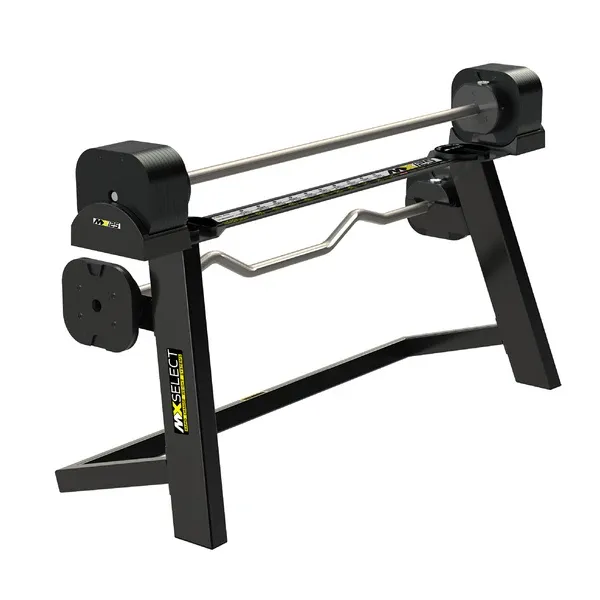 EVO MX125 Knurled Barbells & Rack