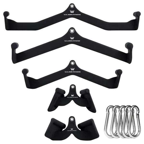 Major Fitness 5pcs Cable Lat-Pull-Down Bar Combo