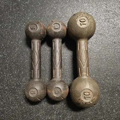 Dan Lurie "Pistol Grip" Vintage Dumbbells