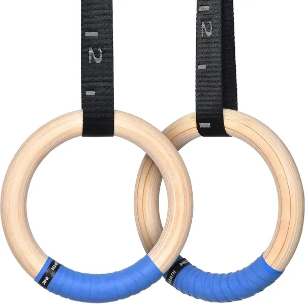 PACEARTH Wooden Gymnastics Rings