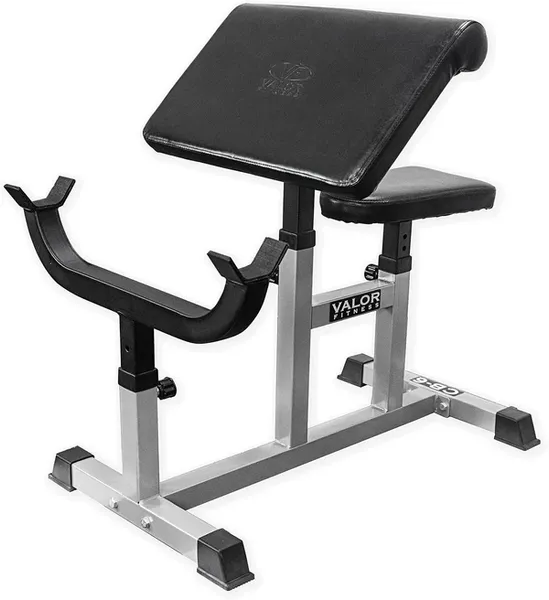 Adjustable Seated Preacher Curl Bench