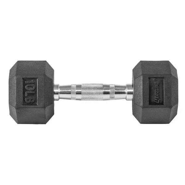 Lifeline Fitness Hex Rubber Dumbbells