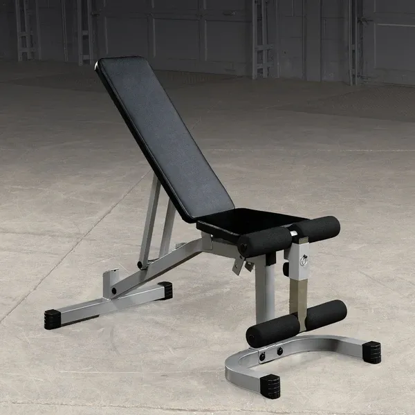 Powerline Adjustable Flat-Incline-Decline Bench with Leg Hold