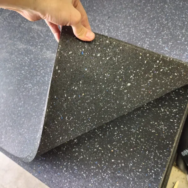 Hammer Clad 3/4" Premium Rubber Gym Flooring Mats 4'x6'