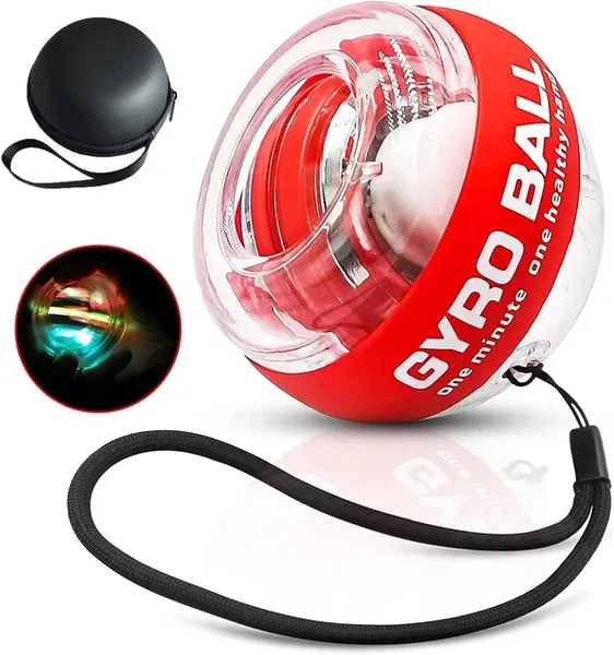 Auto-Start Wrist Power Gyro Ball with LED Lights