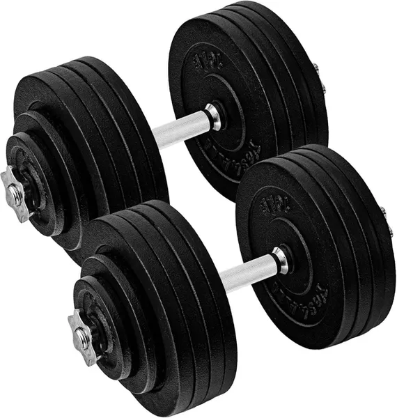 Old School Adjustable Dumbbell Set