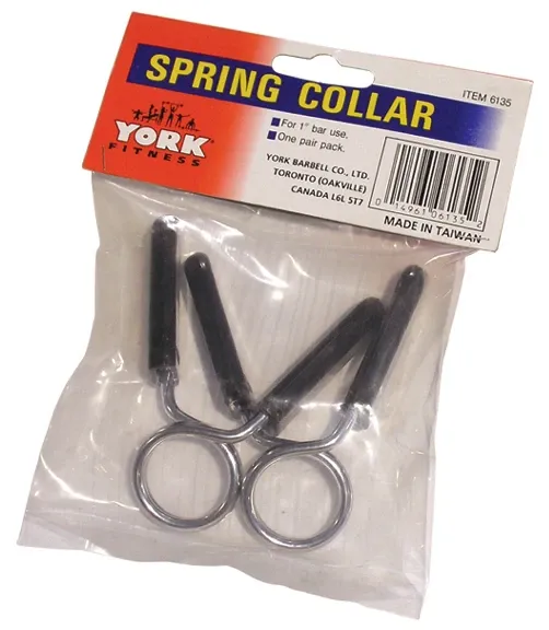 1″ Spring Collars w/ Rubber Grips
