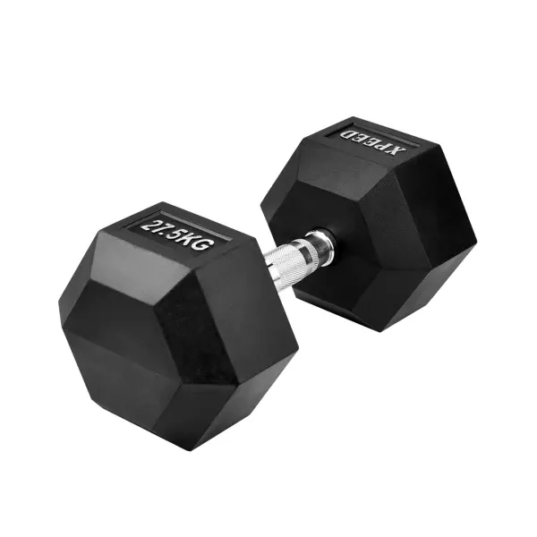 Xpeed Rubber Hex Dumbbells