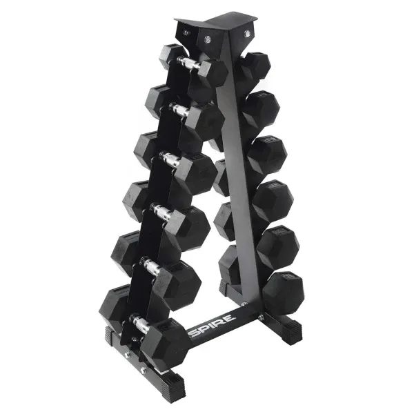 Inspire Fitness Rubber Hex Dumbbells